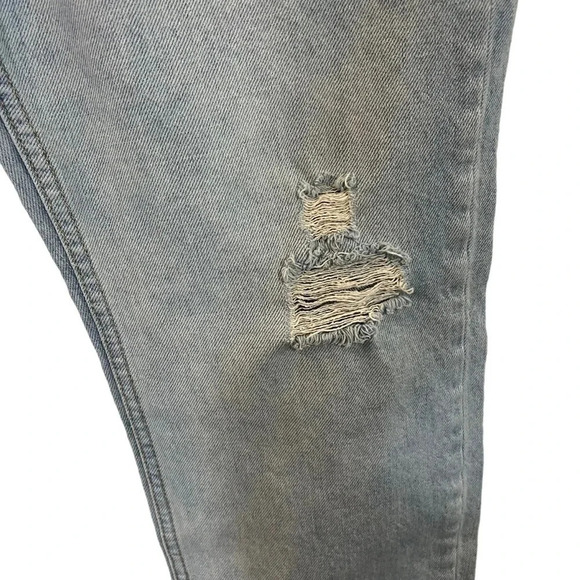 Old Navy Light Wash Girls Jeans Size 14 High Rise Slouchy Straight Denim Bottom - Picture 5 of 8